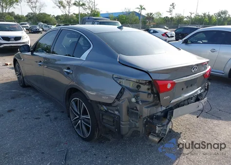 2015 Infiniti Q50 Sport из США, поврежденный, VIN JN1BV7AR3FM390743